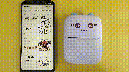 Papel e Adesivo Para Mini Impressora Térmica Bluetooth
