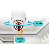 Câmera de Vigilância com Lâmpada 5G E27: Monitoramento Inteligente