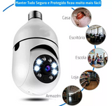 Câmera de Vigilância com Lâmpada 5G E27: Monitoramento Inteligente
