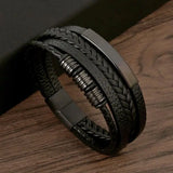 Pulseira de Couro Elegante - Frete Grátis Hoje