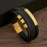 Pulseira de Couro Elegante - Frete Grátis Hoje